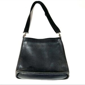 Vintage Coach Large Shoulder Crossbody Messenger Bag Leather Black K9D 943 #3536